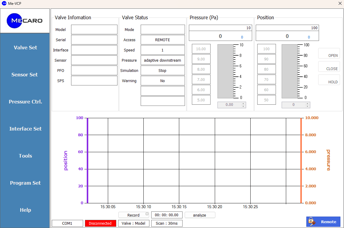 [C#/WinForms] 산업 장비용 밸브 제어 소프트웨어 cover